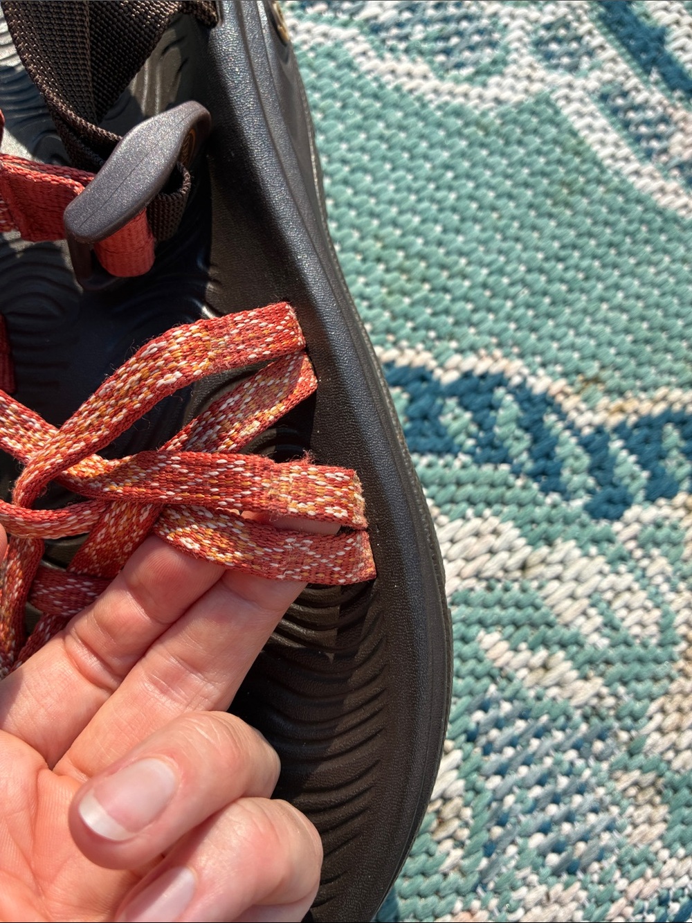 Women’s Chacos in Rust Red - Picture 7 of 15